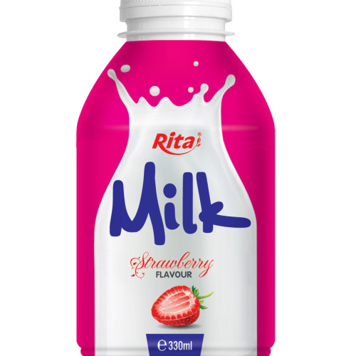 330ml  milk Strawberry Flavour PP bottle